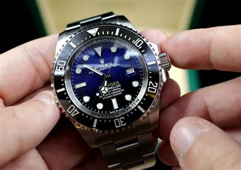 rolex deepsea blue fake vs real|rolex deepsea price new.